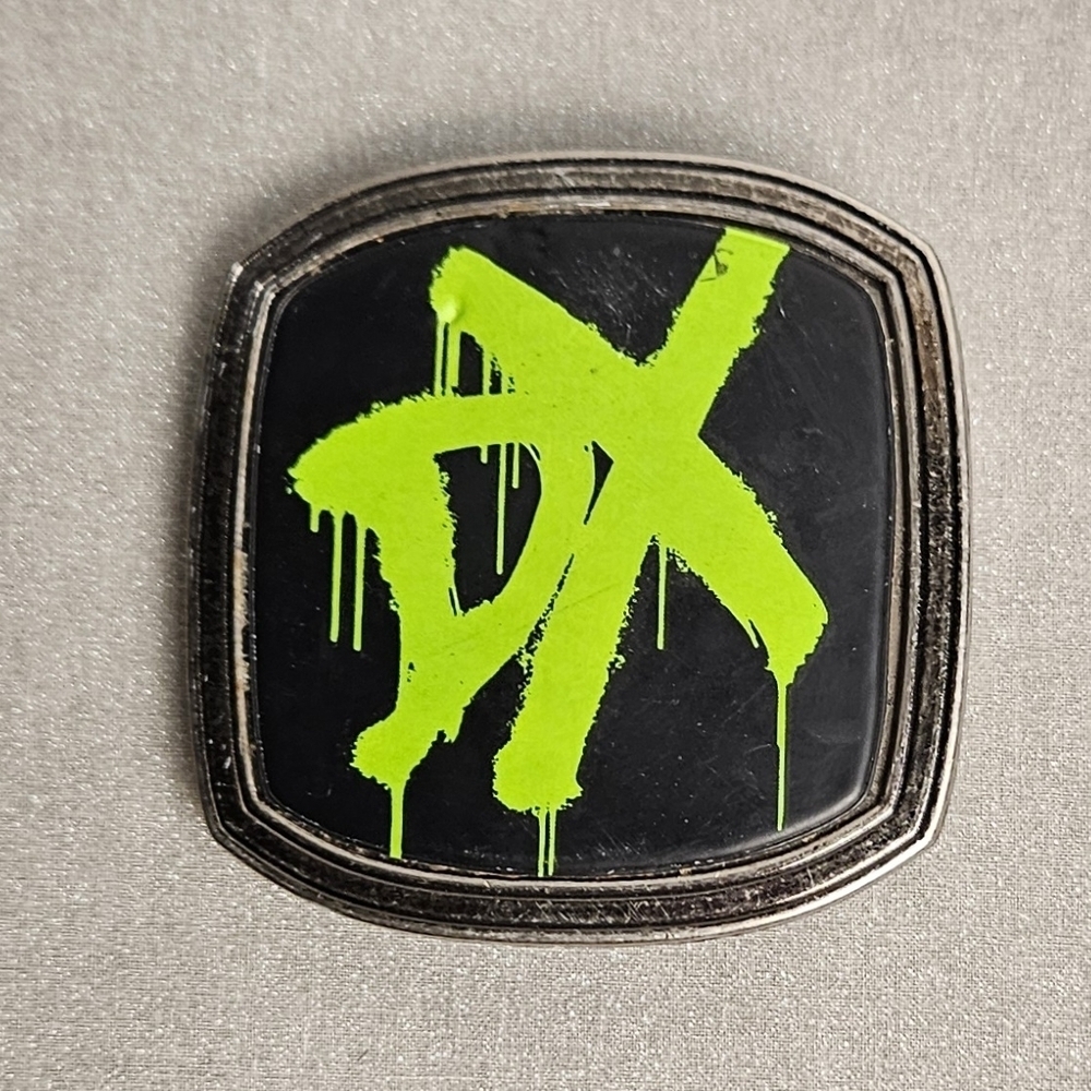 WWE DX Belt Buckle Black Green D Generation X Wrestling Accessory